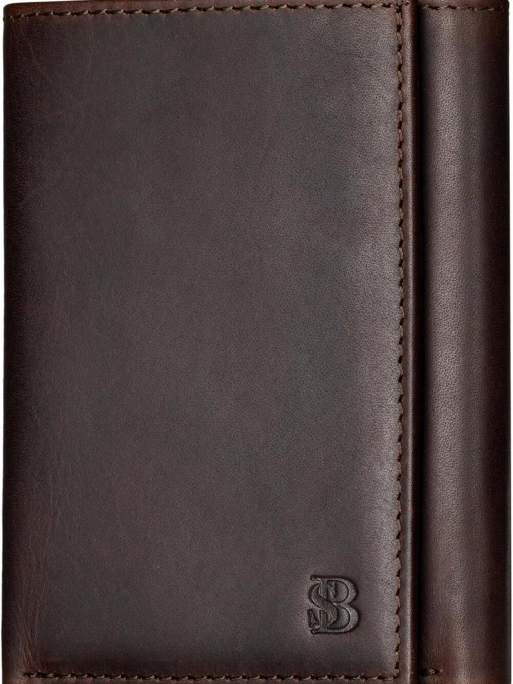 Slim RFID Blocking Leather Trifold Wallet for Men - 11 Card Slots, ID Window